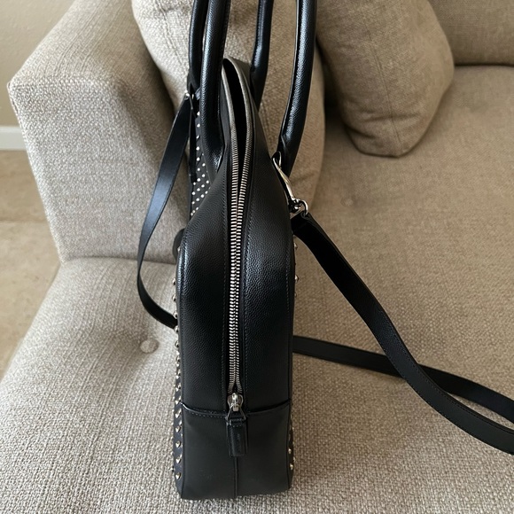 Saint Laurent YSL Sac Museum Black Studded Crossbody Bag NWT - Picture 9 of 16